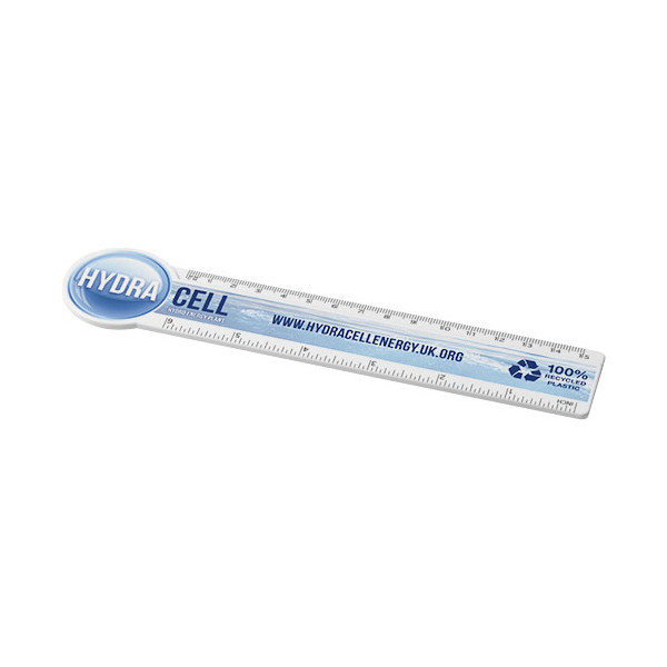 Règle en plastique Tait de 15 cm en plastique recyclé en forme de cercle