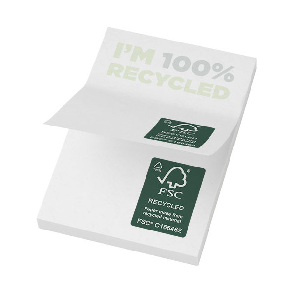 Mémos autocollants recyclés 50 x 75 mm Sticky-Mate® Mémos autocollants recyclés 50 x 75 mm Sticky-Mate®