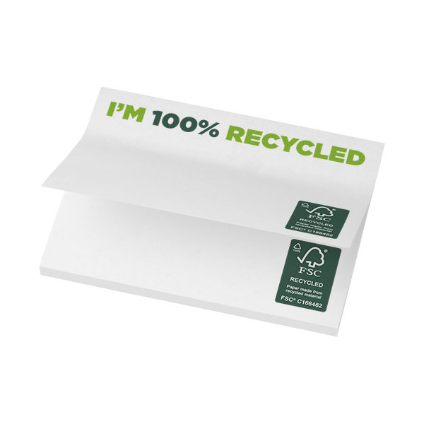 Mémos autocollants recyclés 100 x 75 mm Sticky-Mate®