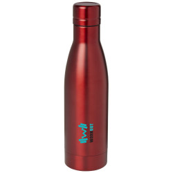 Bouteille isotherme Vasa en acier inoxydable recyclé certifié RCS de 500 ml avec isolation par le vide et couche de cuivre