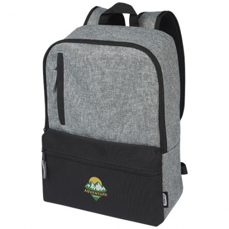Sac à dos pour ordinateur portable Reclaim 15" recyclé GRS bicolore de 14 L