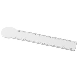 Règle en plastique Tait de 15 cm en plastique recyclé en forme de cercle