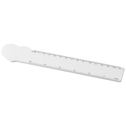 Règle en plastique Tait de 15 cm en plastique recyclé en forme de cœur
