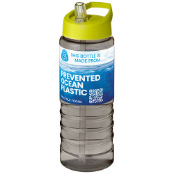 Bouteille de sport H2O Active® Eco Treble de 750 ml avec couvercle à bec verseur