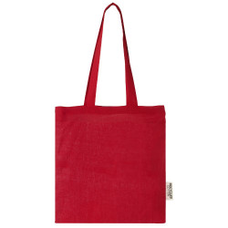 Sac shopping Madras en coton certifié GRS de 140 g/m2 de 7 L