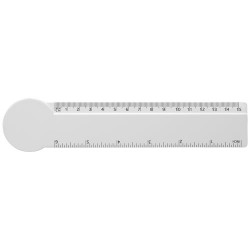 Règle en plastique Tait de 15 cm en plastique recyclé en forme de cercle