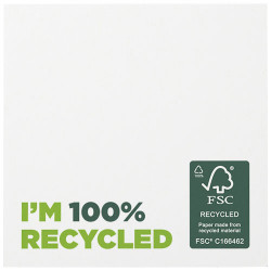 Mémos autocollants recyclés 75 x 75 mm Sticky-Mate®