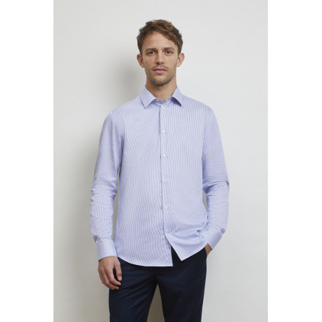 Chemise Homme Baptiste Sol's Neoblu - Manches Longues Col Italien