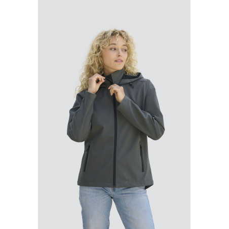 Sol's Race Hooded Women - Softshell Femme à Capuche Personnalisable
