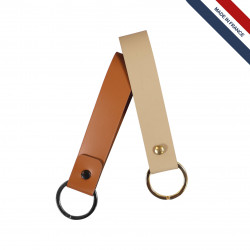 Porte-clés cuir régé.