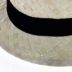 Chapeau paille blanche DOULOS DOU01