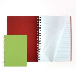 Cahier à spirales ligné en cuir recyclé GOCR02