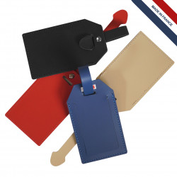 Porte-étiquette cuir régé.