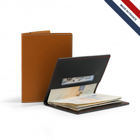 Porte-passeport cuir régé.