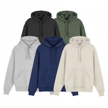 Hoody coton bio. 340g