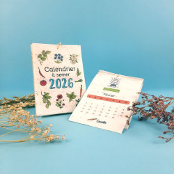 Calendrier papier graines...