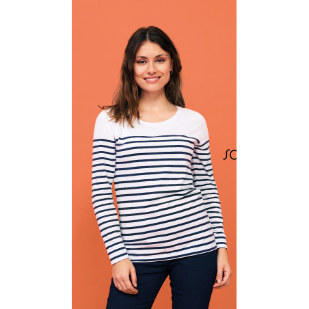 Tee-Shirt Femme Manches...