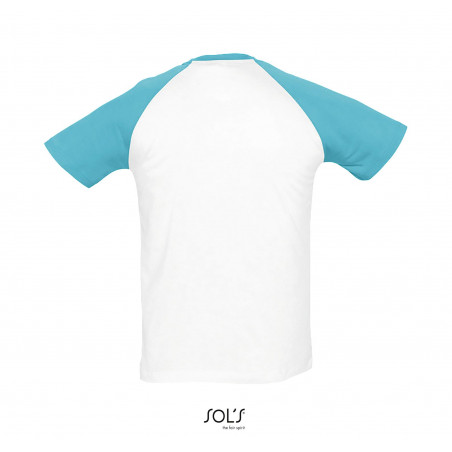 Tee-Shirt Homme Bicolore...