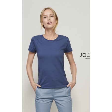 Tee-Shirt Femme Jersey Col...