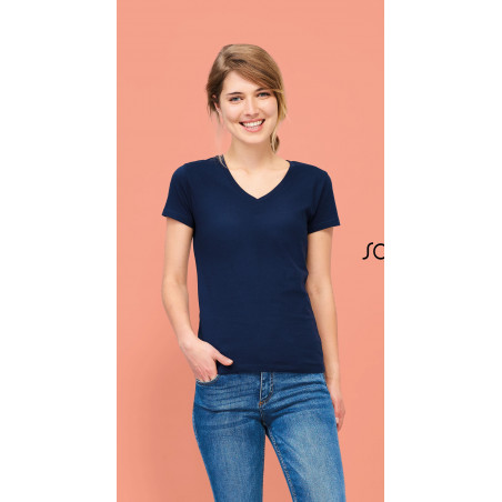 Tee-Shirt Femme Col “V”...