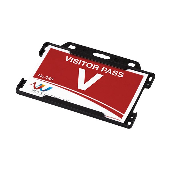 Porte-Cartes Rigide Transparent (2 Pièces) - Pour Cartes De Crédit, Permis, Carte D'Identité, Green Pass, Plastique ABS