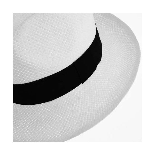Chapeau en papier blanc BORSALINO