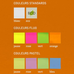 Bloc feuilles repositionnables 100x72mm avec couverture MEPTC05