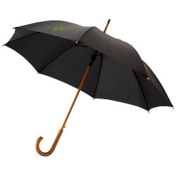 Parapluie 23" à ouverture automatique, poignée et mât en bois
