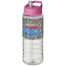 Bouteille de sport H2O Active® Treble 750ml couvercle verseur 