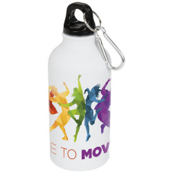 Bouteille sport mat 400ml avec mousqueton Oregon