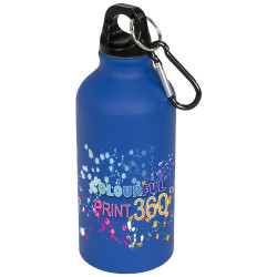 Bouteille sport mat 400ml avec mousqueton Oregon